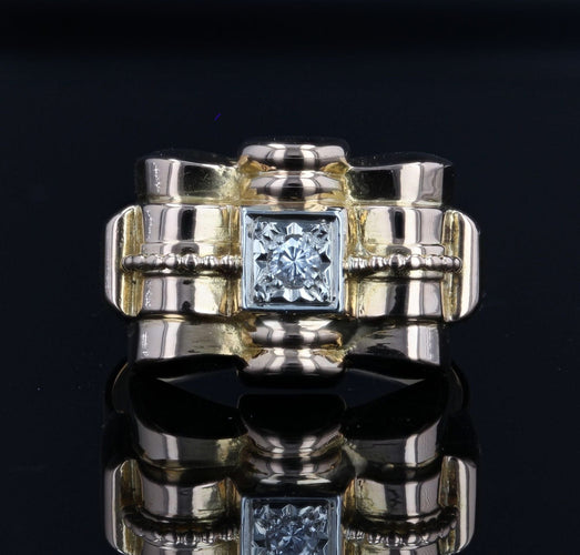 Bague 56 Bague ancienne tank diamant 58 Facettes 19-526B