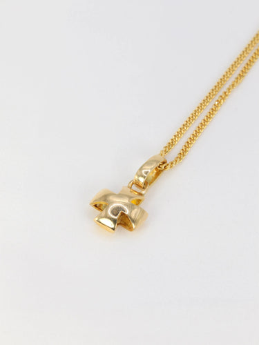 Collier LALAOUNIS Chaîne et pendentif Croix en or jaune 58 Facettes 735