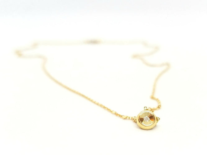 Collier Collier Or jaune Diamant 58 Facettes 579053RV