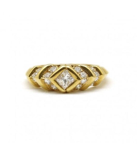 Bague Bague Or et diamants 58 Facettes 180216R