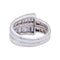 Bague 51 Bague or blanc, diamants baguette. 58 Facettes 33421