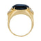 Bague 57 Bague A.Reza en or jaune saphir 6,71 carats et diamants. 58 Facettes 31547