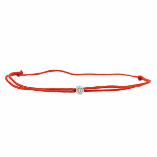 Bracelet Bracelet Cordon Or blanc Diamant 58 Facettes 2414558CN