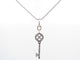 Collier collier pendentif TIFFANY & CO cle rosace platine diamants 58 Facettes 248507
