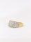 Bague Bague bandeau vintage or jaune diamants 58 Facettes J28
