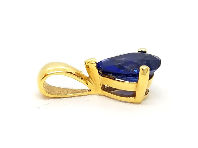 Pendentif Pendentif Or jaune Saphir 58 Facettes 06565CD