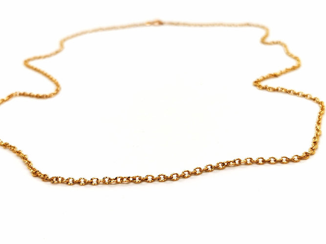 Collier Collier Maille ciselée Or jaune 58 Facettes 1637043CN