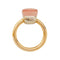 Bague 53 Bague Pomellato, "Nudo", or rose et blanc, quartz rose. 58 Facettes 30909