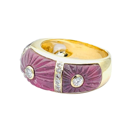 Bague 53 Bague Cartier, or jaune, tourmalines, diamants. 58 Facettes 32786D