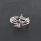 Bague 54 Bague or blanc diamant saphir rose 58 Facettes 18-093D-54