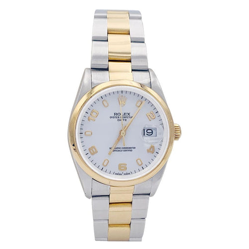 Montre Montre Rolex "Oyster Perpetual" en or jaune et acier. 58 Facettes 32835