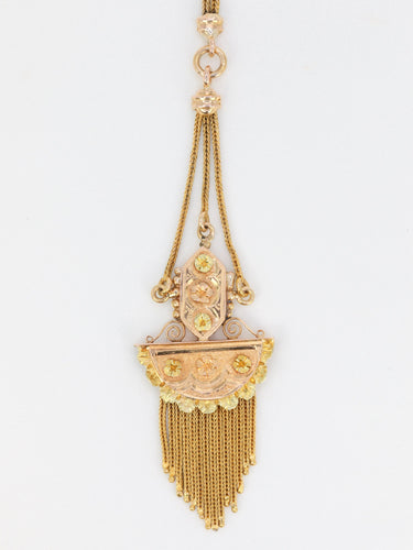 Collier Collier Napoléon III en or jaune et rose 58 Facettes 743