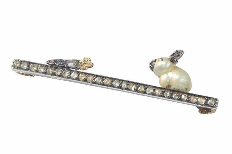 Broche Broche Diamants Lapin avec une carotte 58 Facettes 23139-0136