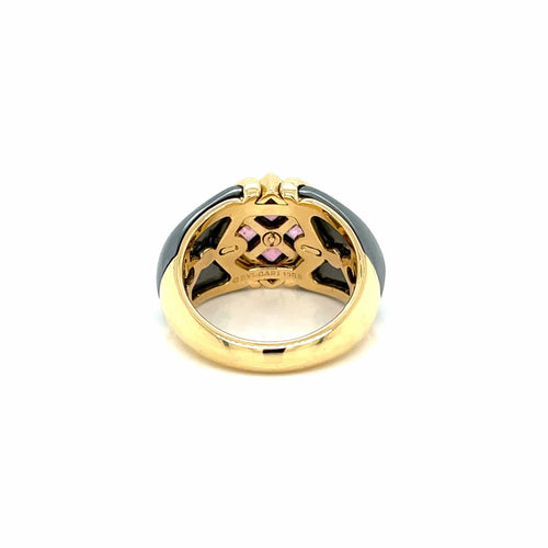 Bague 52 Bague en or hématite et tourmaline Bulgari 58 Facettes