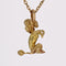 Pendentif Breloque caniche assis or jaune 58 Facettes 23-215