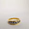 Bague Bague en or jaune diamants et saphirs 58 Facettes 5584