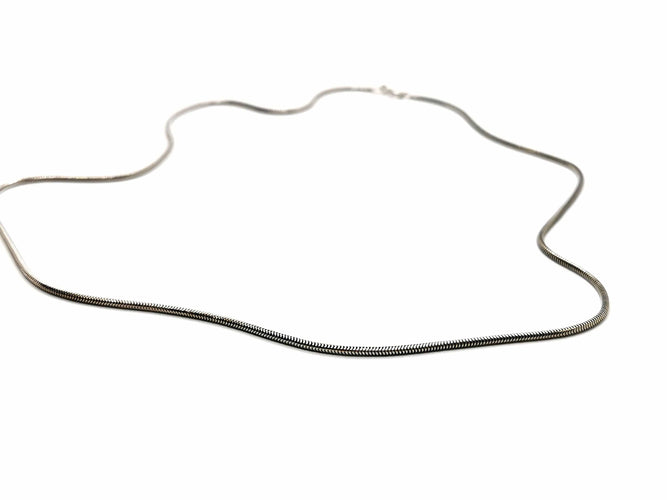 Collier Collier Maille serpentine Or blanc 58 Facettes 1145662CD