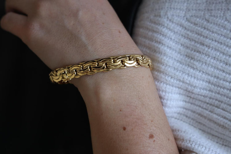 Bracelet Bracelet Maille haricot Or jaune 58 Facettes 1692608CN