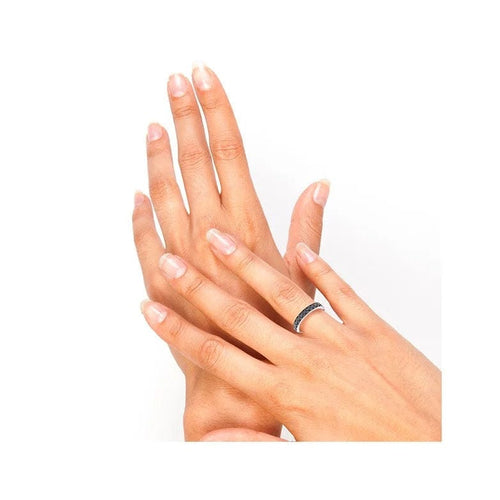 Bague 48 Bague signée MAUBOUSSIN diamants noirs 0.58 carat en or blanc 58 Facettes 241917