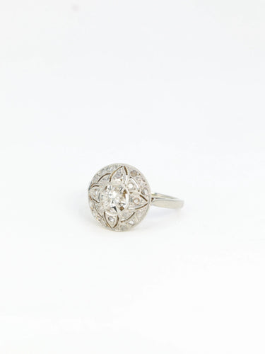 Bague Bague dôme Belle Epoque en or et diamants 58 Facettes 751