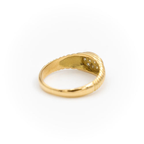 Bague 47 Bague Chevalière Or jaune Diamant 58 Facettes 1875615CN