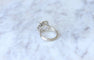 Bague Bague spirale or blanc et diamants 58 Facettes