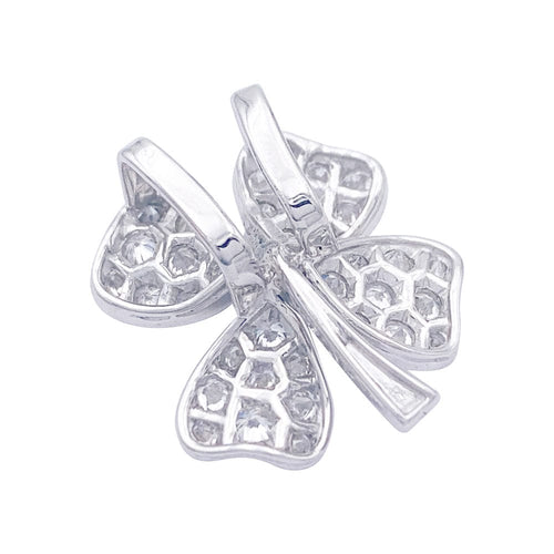 Pendentif Pendentif Fred, "Trèfle", or blanc et diamants. 58 Facettes 32624