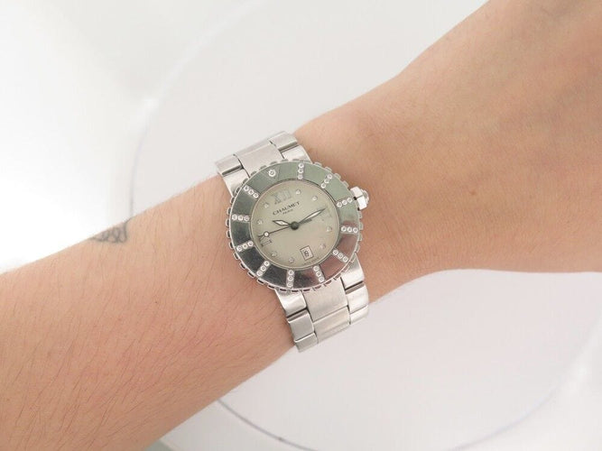 Montre montre CHAUMET class one mm 622d 32 mm en acier & diamant quartz 58 Facettes 253440
