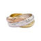 Bague 51 Bague Cartier, Trinity, trois ors. 58 Facettes 32449