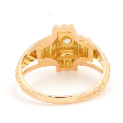 Bague 51 Bague Art déco Or jaune Diamant 58 Facettes 1816317CN