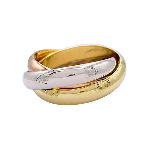 Bague 51 Bague Cartier, Trinity, trois ors. 58 Facettes 32449
