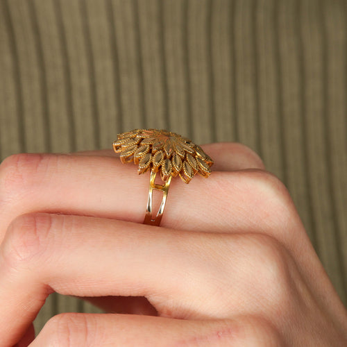 Bague BAGUE "JASMINE" OR CISELÉ 58 Facettes BO/220070 NSS