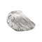 Bague 46 Bague dôme en or, platine et diamants. 58 Facettes 30943