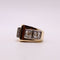 Bague 52 Bague Tank or jaune et 2 Diamants 58 Facettes