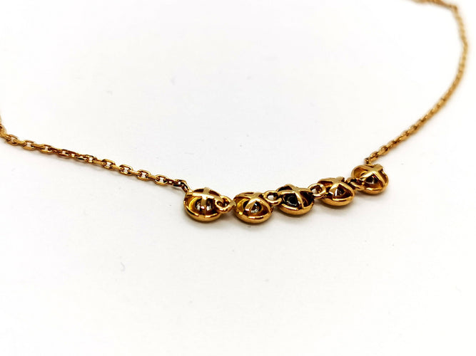 Collier Collier Or jaune Diamant 58 Facettes 1100240CD