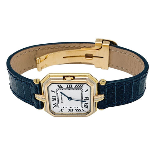 Montre Montre Cartier "Trinity" 3 ors, cuir. 58 Facettes 31520