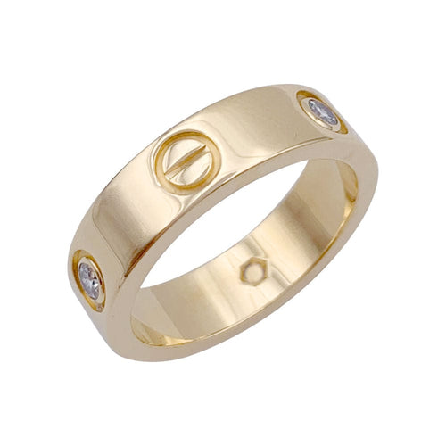 Bague 56 Bague Cartier, "Love", or jaune, diamants. 58 Facettes 32637