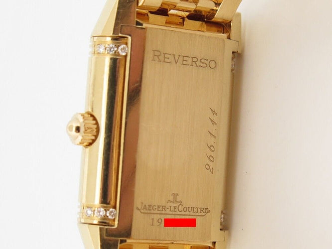 Montre montre jaeger lecoultre reverso duetto lady en or 18k & diamant 58 Facettes 257162