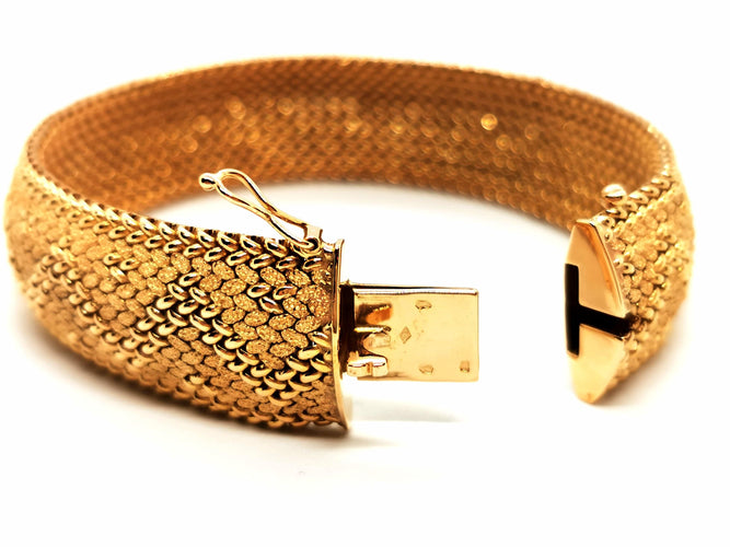Bracelet Bracelet Maille polonaise Or jaune 58 Facettes 1232194CN