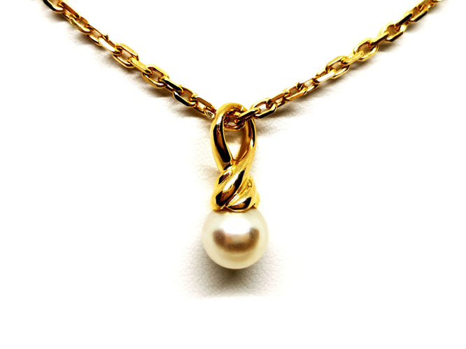 Collier Collier Chaîne + pendentif Or jaune Perle 58 Facettes 1468787CN