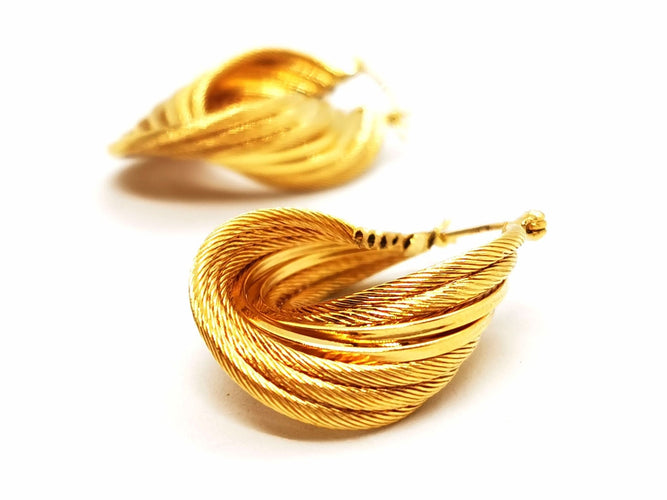 Boucles d'oreilles Boucles d'oreilles Créoles Or jaune 58 Facettes 1643998CN