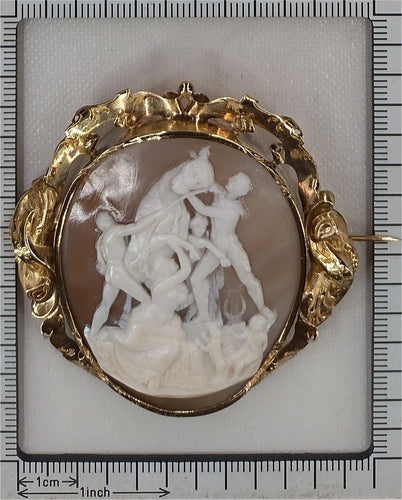 Broche Broche camée Le Taureau Farnèse 58 Facettes 23271-0317
