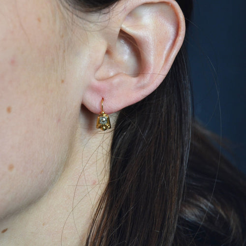 Boucles d'oreilles Boucles d'oreilles dormeuses ancienne géométriques 58 Facettes 16-307A