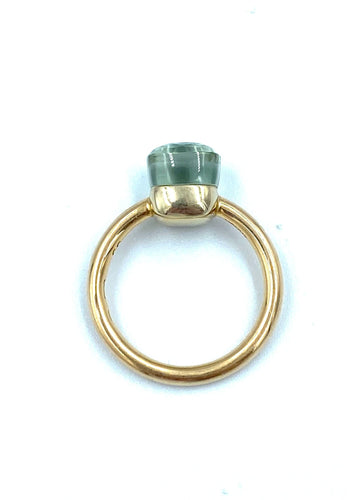 Bague POMELLATO. Bague Nudo petit modèle or rose et prasiolite 58 Facettes