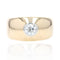 Bague 61 Large bague jonc diamant en or 58 Facettes 22-380