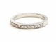 Bague 53 Bague Demie alliance Or blanc Diamant 58 Facettes 578766RV