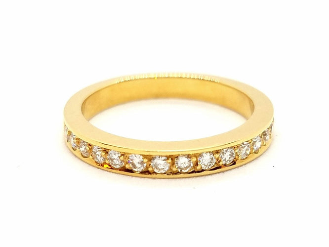 Bague 53 Bague Alliance Or jaune Diamant 58 Facettes 578768RV