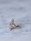 Bague Bague croix or rose, perles fines et diamants 58 Facettes