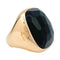 Bague 54 Bague Pomellato en or rose modèle "Victoria", jais. 58 Facettes 32341