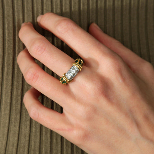 Bague BAGUE OR, DIAMANTS & EMERAUDES 58 Facettes BO/2200102